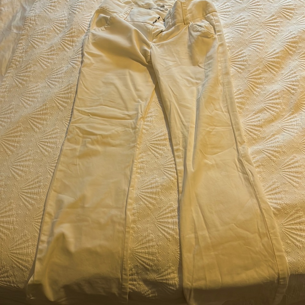 White Flare Alice and Olivia Pants